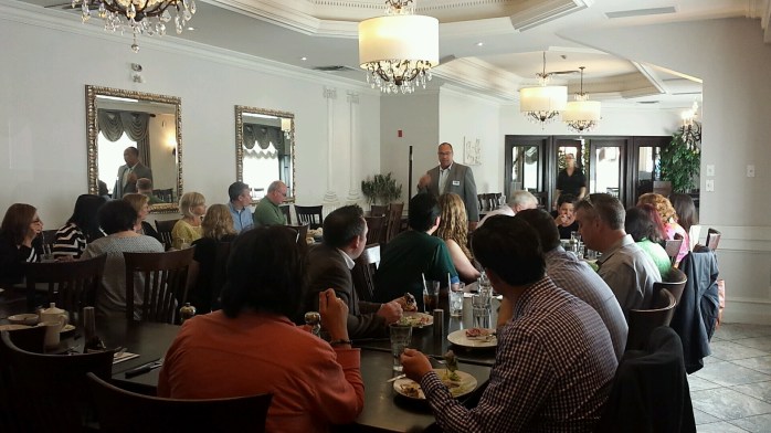 Bruce presenting on creativity