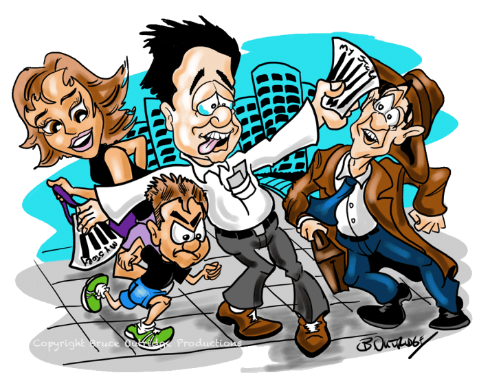 Unique cartoon by Bruce Outridge