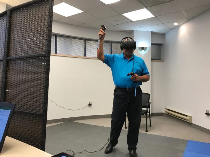 Bruce in virtual reality