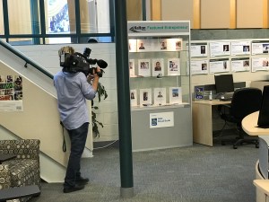 Daniel filming in Halton