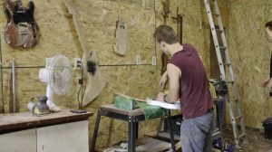 Jon working away