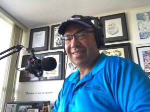 Bruce with microphone