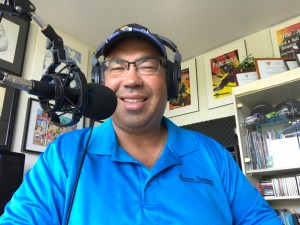 Bruce with microphone